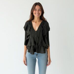 Premise Cardigan Ruffled M